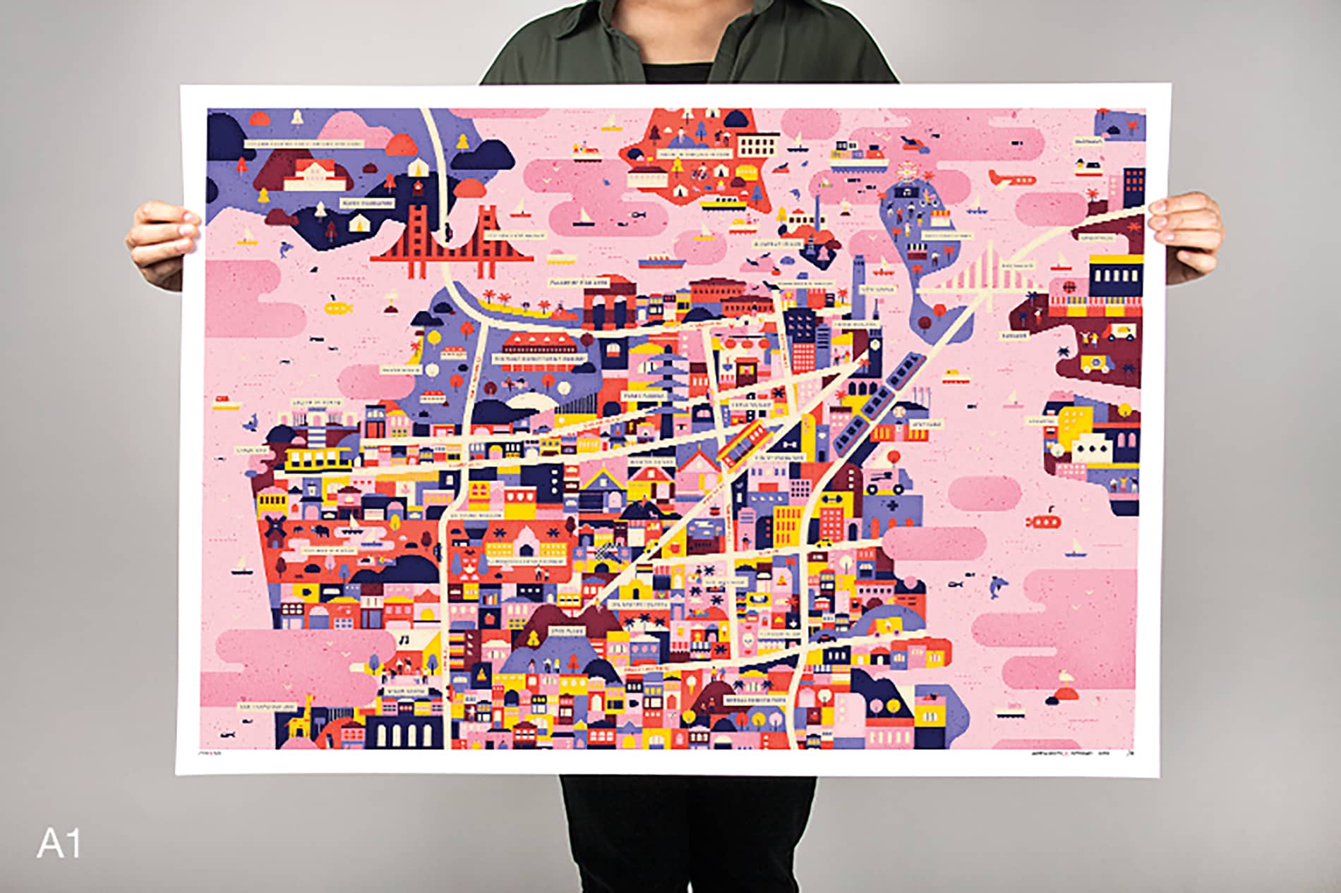 CITIx60 Art Print: San Francisco City Map