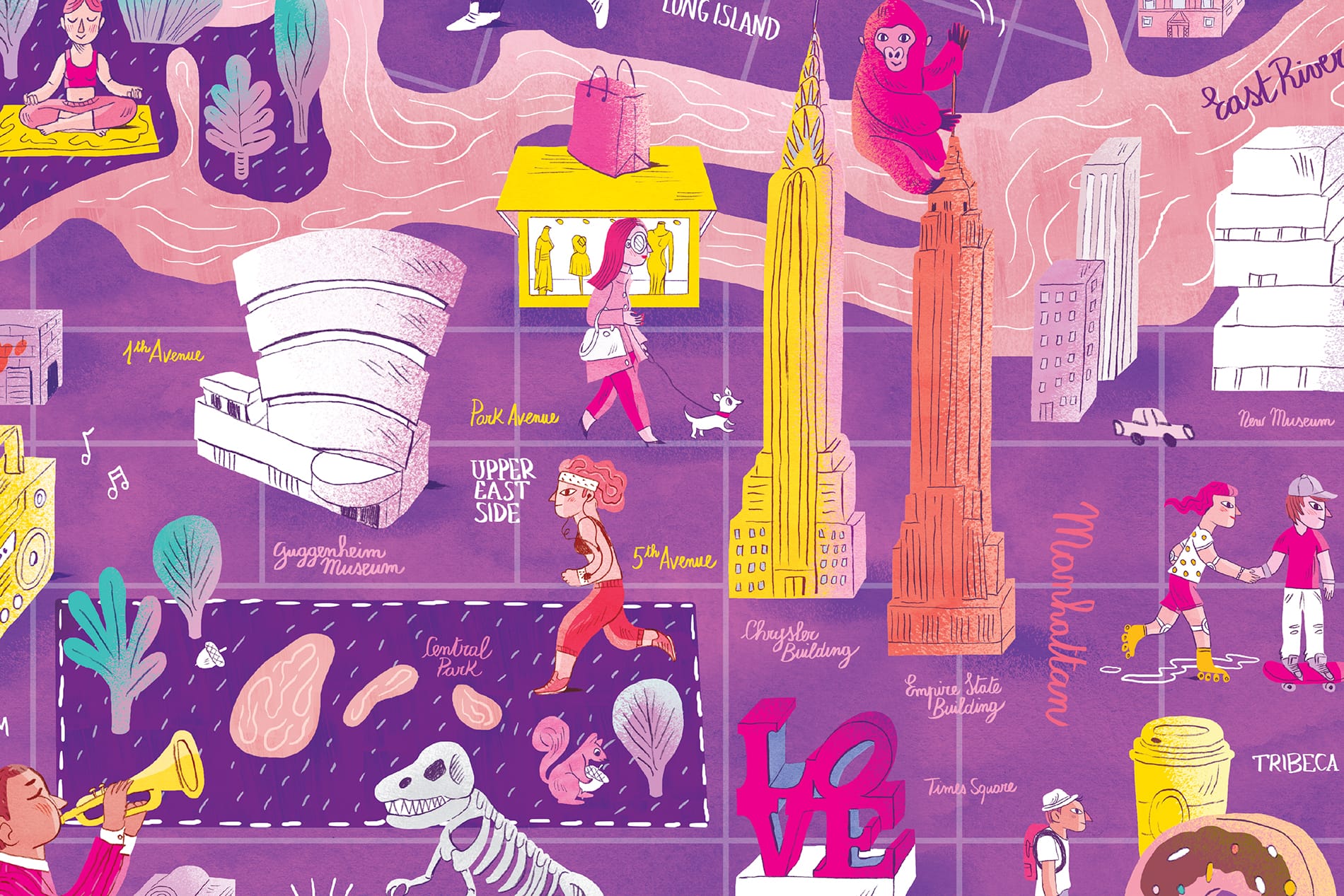 CITIxFamily Art Print: New York City Map