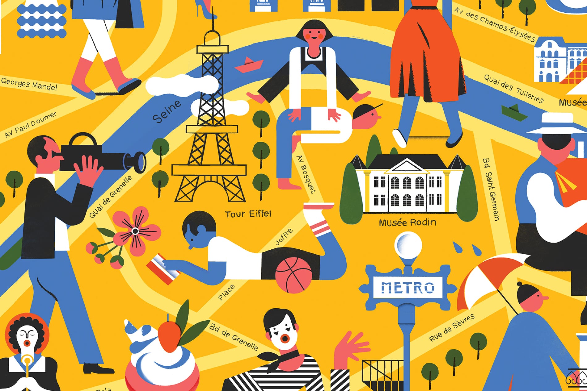 CITIxFamily Art Print: Paris City Map