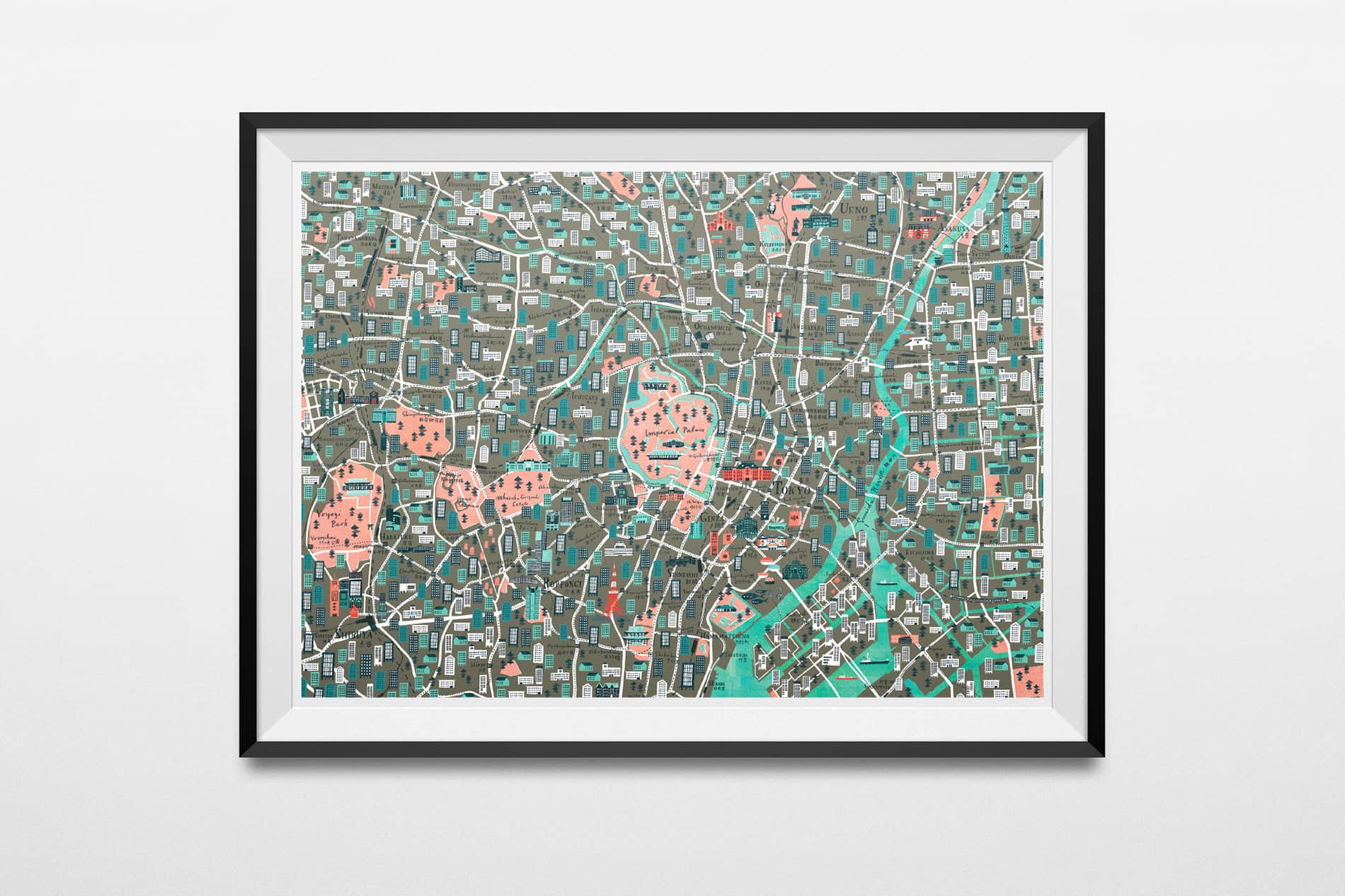CITIx60 Art Print: Tokyo City Map – viction:ary